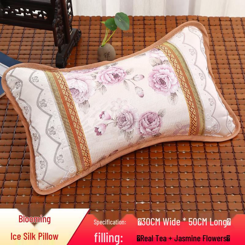 Bamboo Cooling Summer Pillow - Ice Silk Rattan for Dormitories