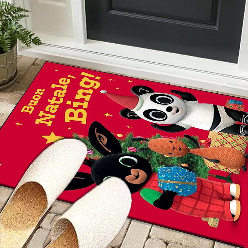 Bunny And Friends Adventure Office Rug Chair Mat, Game Carpet, Suitable for Front Door, Bedroom, Living Room, Desk, Holiday Gift
