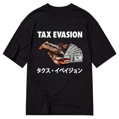 Kreeft Geld Geprint Katoenen Meme T-shirt voor Mannen en Vrouwen Mode Comfortabel Kortmouwig Shirt Lente Zomer Nieuwe Collectie