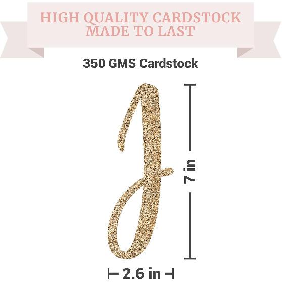 Pre-strung Just Married Banner - No DIY - Gold Glitter Wedding Party Banner in Script - Pre-strung Garland on 6 ft Strand - Gold Wedding Reception