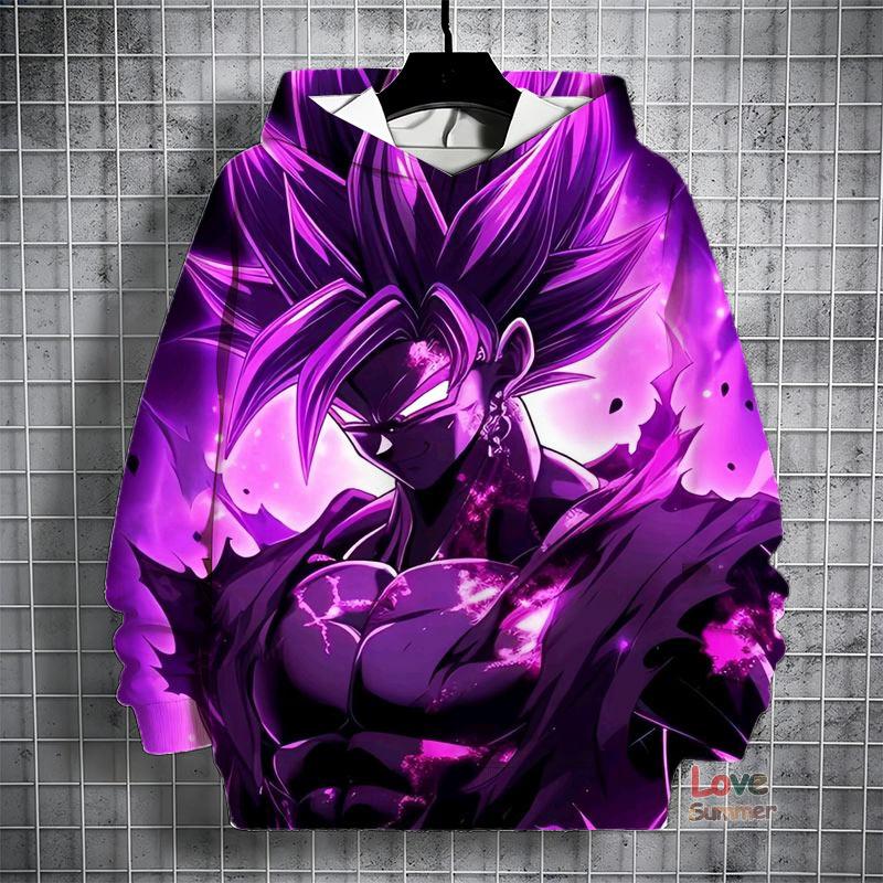 Hot Sale Trend Hip-Hop Hooded Sweatshirt S-5XL Adults Dragon Ball Battle Suit 3D Print Hoodie Sports Sweatshirt Top Clothing