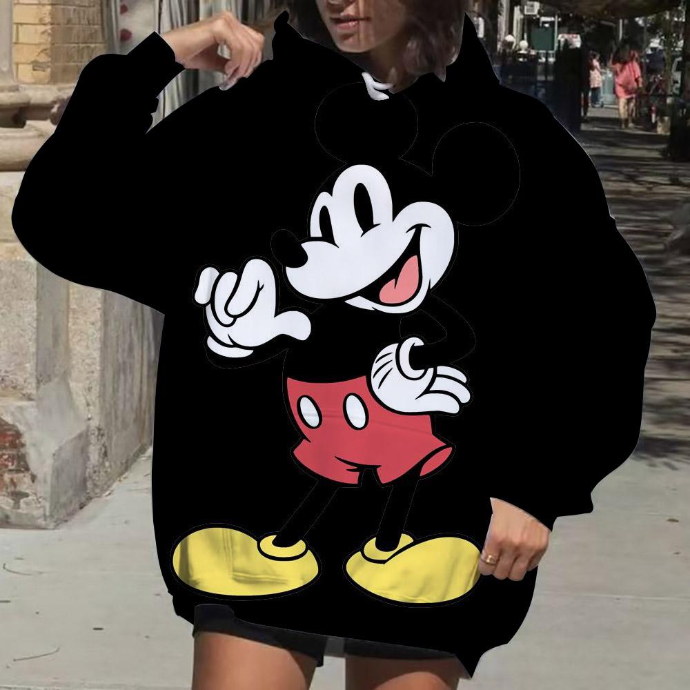 Disney Mickey Mouse Hoodie Fashion Women Kawaii Aesthetic Hoodie Couple Autumn Hoodie Sweatshirt
