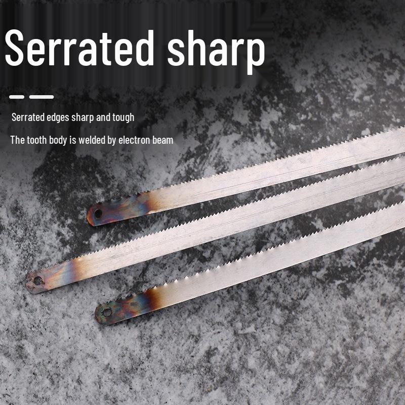 Hand Saw Frame with Carbon and High-Speed Steel Blades, Thickened for Durability, Fine/Medium/Coarse Teeth, Free Shipping Included
