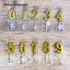Gold Long Number Birthday Cake Candles - Boxed for Children's First Birthday