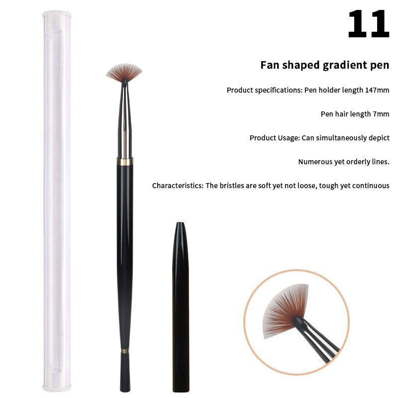 

Набор кистей для УФ-геля для нейл-арта, акрилового рисования, прорисовки французской линии, ручка для цветов, градиент, наращивание, светотерапия, инструменты для маникюра