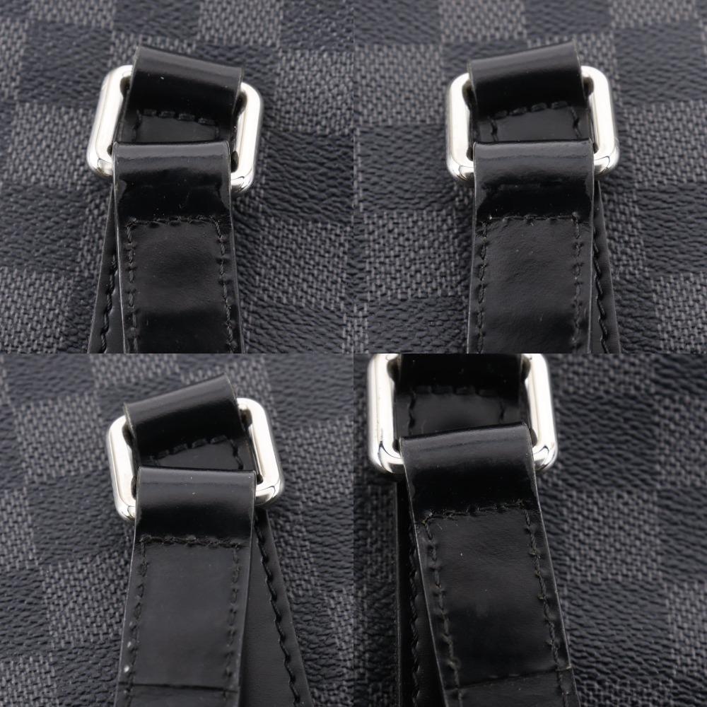 Louis Vuitton Tadao Handbag N51192 2WAYShoulder Tote Bag Black Damier Grafitto Canvas Mens Used