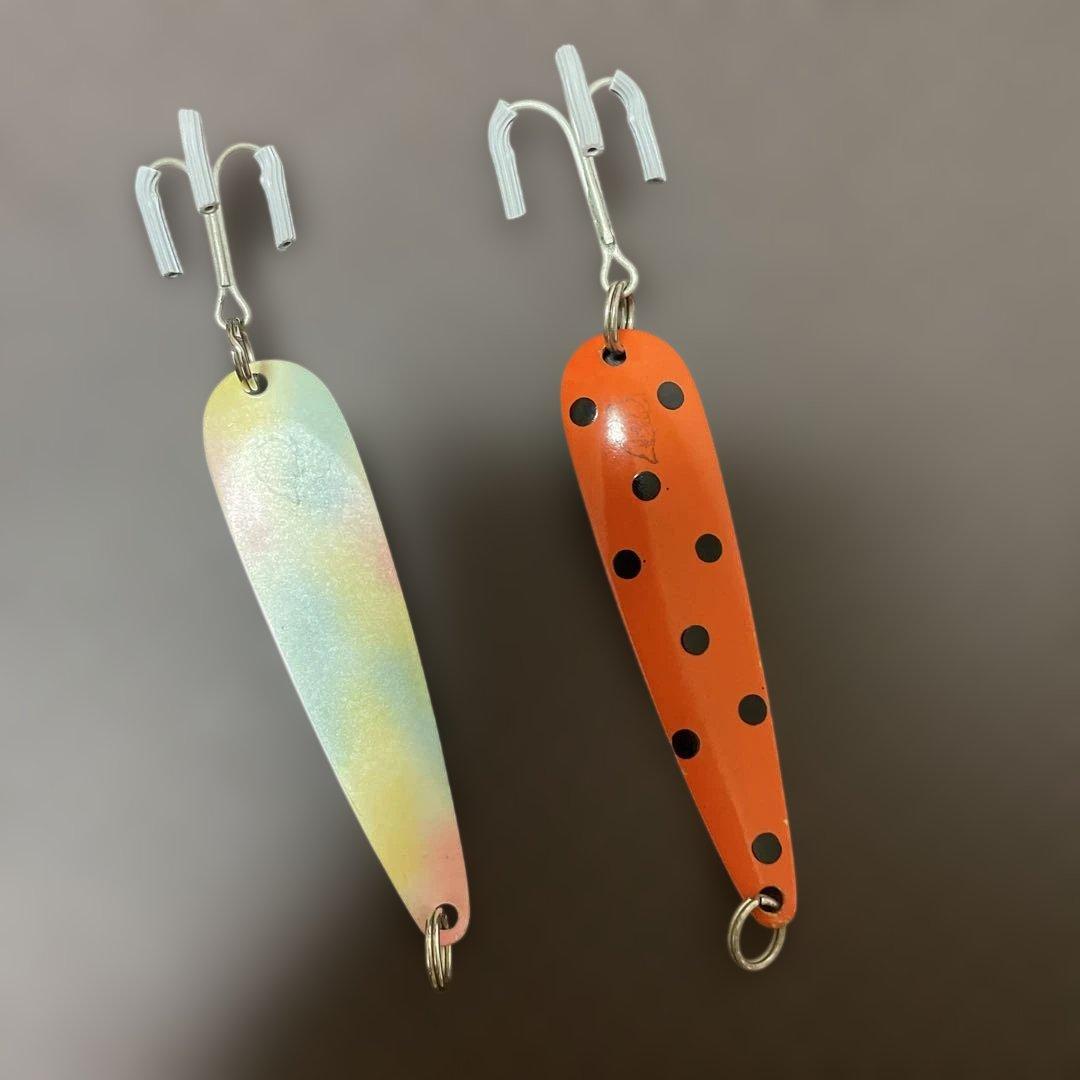 Used Vintage Devle Spoon Lure Set of 2