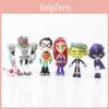 Hochwertiges Teen Titans Go Miniaturfiguren-Set mit 6 Figuren für Sammler