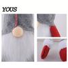 Festive Home Decor Plush Christmas Gnome Doll Decoration, Long Leg Soft Swedish Figurine, Holiday Stuffed Elf Dwarf Ornament for Tiered Tray Tabletop