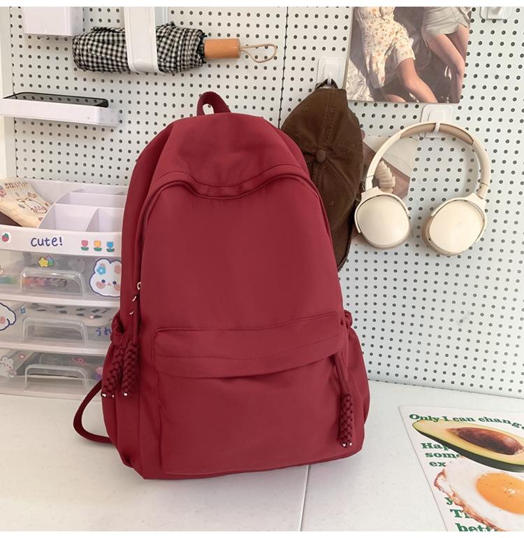 Schoolbag1011 new Japanese large-capacity backpack for female junior high school students to reduce the burden, durable schoolbag