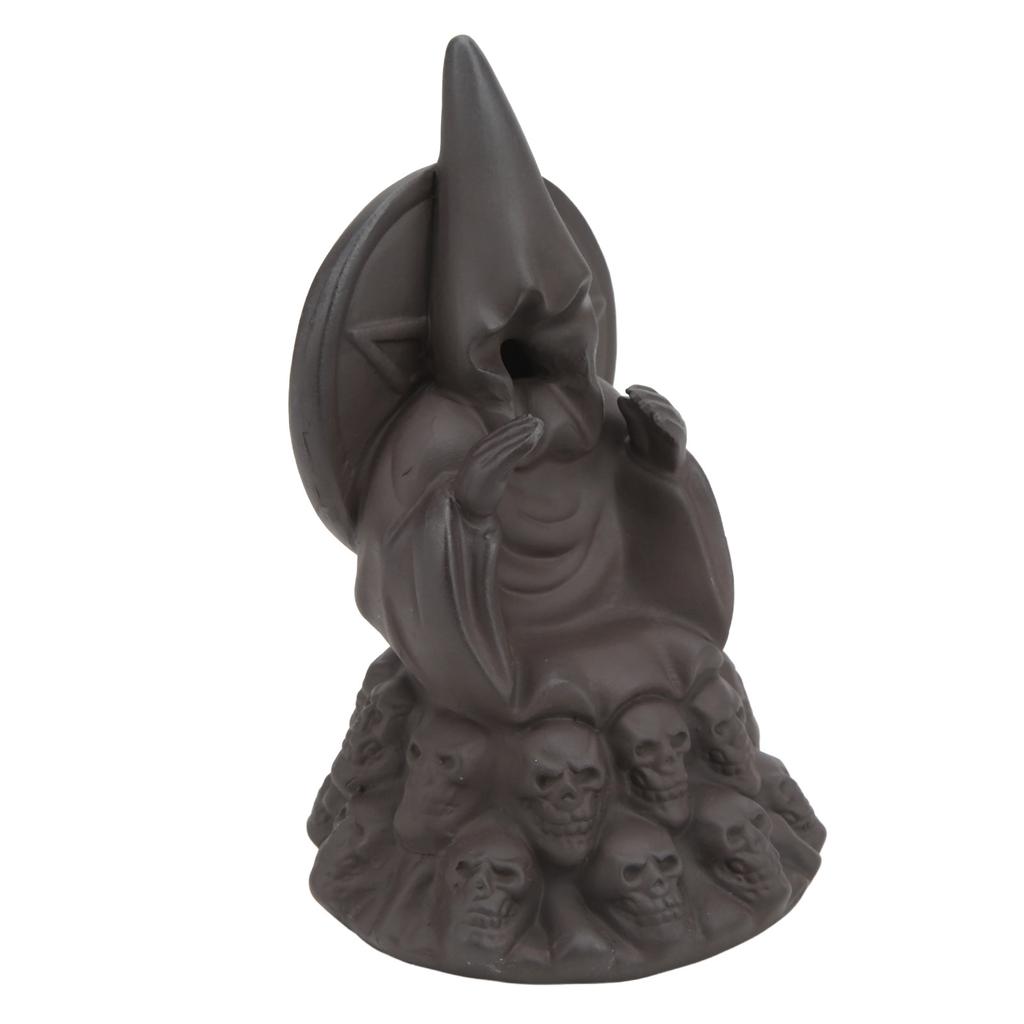 Dödskalle Vattenfall Rökelsehållare Ny Design Handgjord Keramisk Rökelsehållare Backflow för Sovrum Studier Kontor