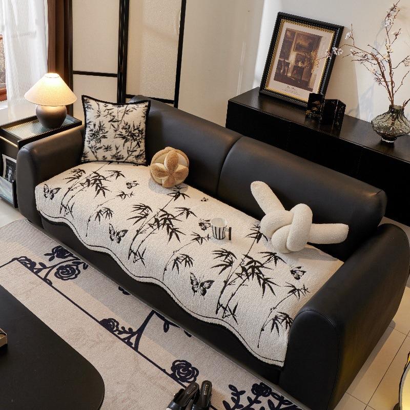 Irregular Sofa Cushion Universal In All Seasons  Special-Shaped Non-Slip Sofa Cover New Chinese High-End Straight Row Seat Cushion