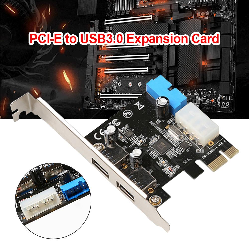 Expansion Card PCI Express to USB 3.0 Hub Adapter Express Card 20pin Connector PCIE HUB Adapter Riser Card