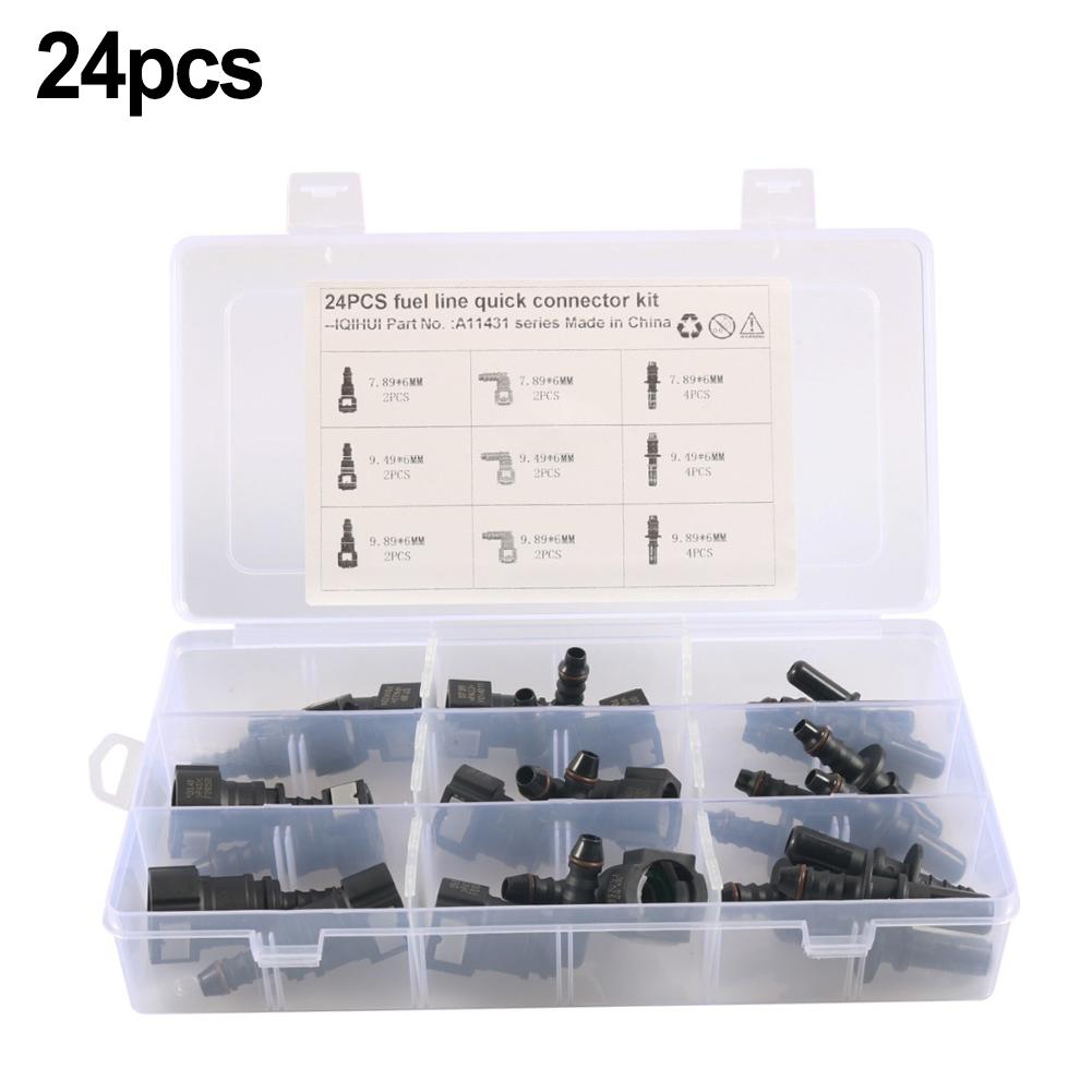 

Automotive Diesel Fuel Line Quick Connector Repair Kit 24PCS Designed for Efficient Fuel Hose Replacement and Maintenance