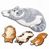 Decorative Rug Cat Shaped Rug Cat Pattern Cat Floor Mat Cute Animal Door Mat  Living Room Decor