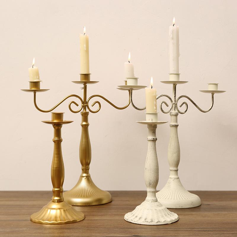 Nordic Romantic Candle Holder For Dinner Table Decorations Modern Minimalist Luxury Home Décor Elegant Candle Stand For Candlelight Dinner