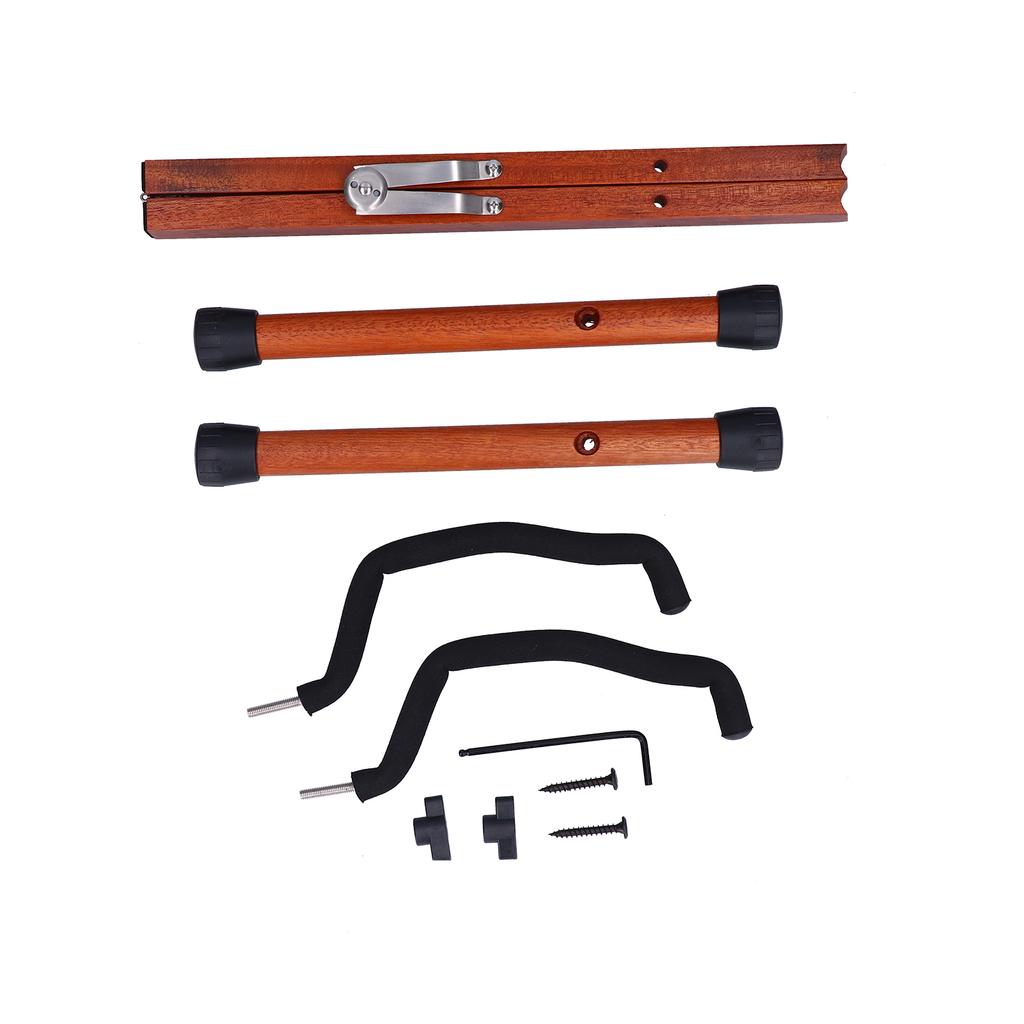 Guitar Stand Wood Holder Folding Adjustable Frame for Acoustic Classic Electric Bass Ukulele