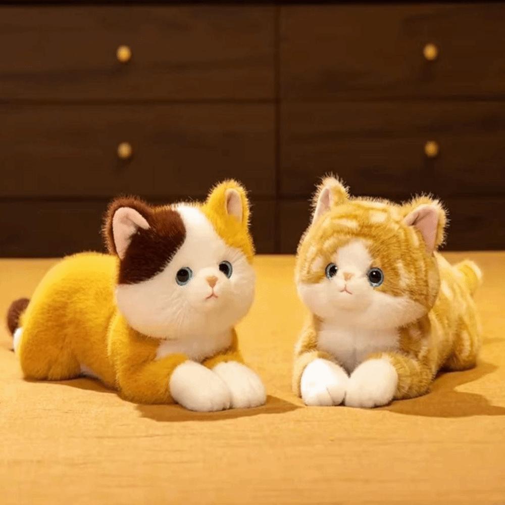 Cartoon Plush Cat Doll Soft Stuffed Toy Cute Pet Kitten Toy Home Decoration