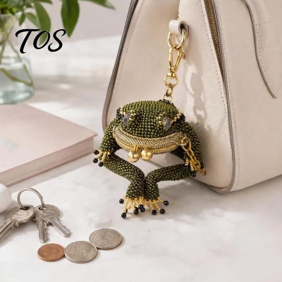 Regalo Unico per Amanti degli Animali Portamonete Rana Kit Fai da Te, Artigianato Rospo con Perline Ciondolo Decorativo per Borsa Portachiavi Carino Busta, Bacio Fatto a Mano