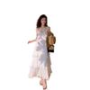 White Suspender Dress Women's Summer New Age-reducing Seaside Vacation Cake Skirt Beach Long Skirt