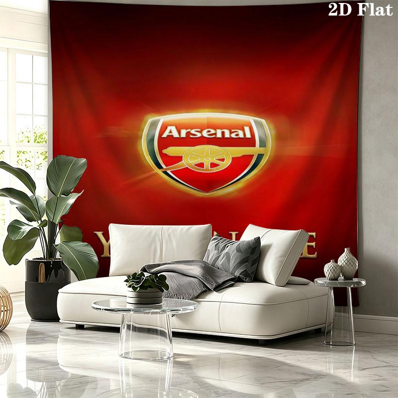 Arsenal F Custom Name Wall Tapestry Aesthetic Wall Hanging Printed Fabric Blanket Decorative Tapestries for Bedroom Living Room Home Decor