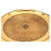 8" Shining Beautiful Flower Design Brass Plate Thali - Dinnerware Decorative Gift Item Tableware