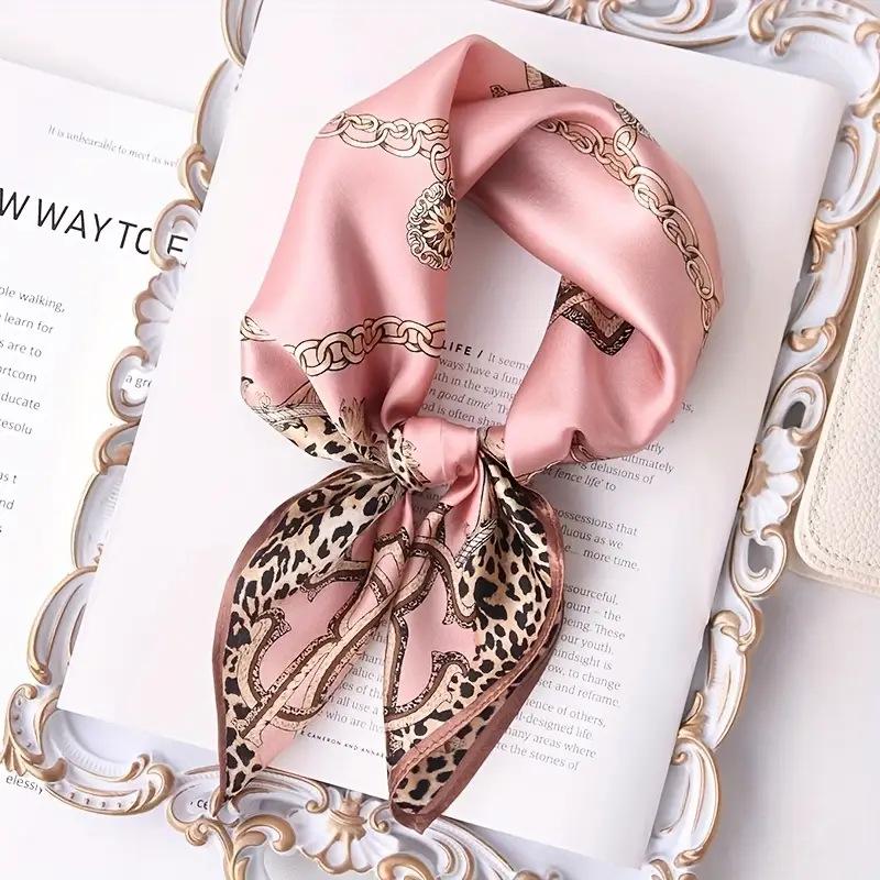

Women s Scarves Square Scarves Letter Printed Scarves Fashionable Decorative Scarves 70*70cm