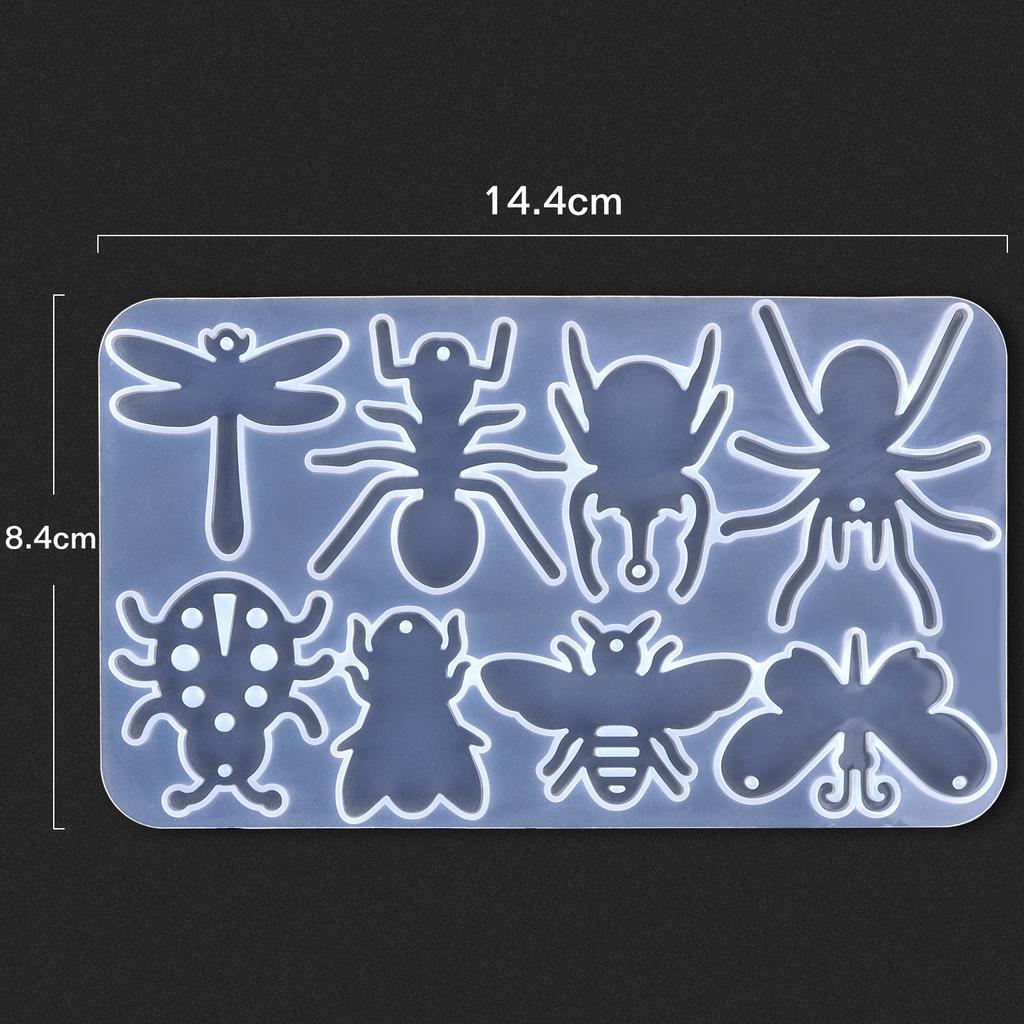Cute Cat Butterfly Animal Earring Keychain  Epoxy Resin Silicone Mold DIY Spider Snake Pendant Jewelry Making Decoration Crafts