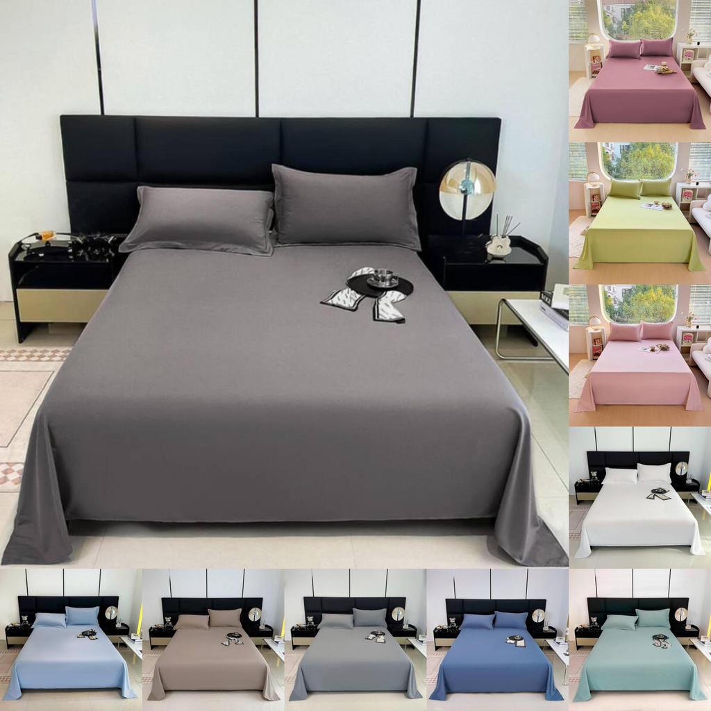 Modern Minimalist Cotton Bed Sheet With Soft Washable Fabric For Single Dorm Bed