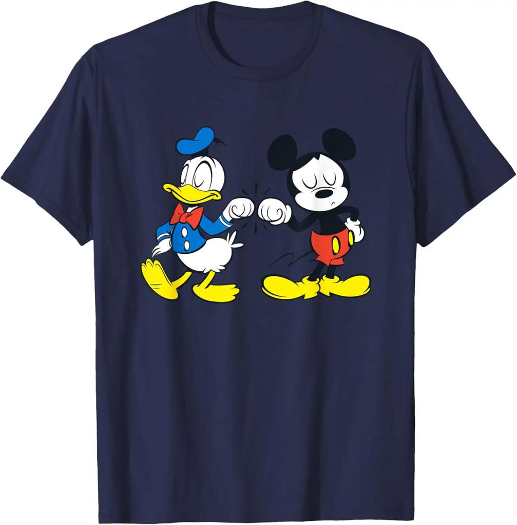 Disney Mickey Mouse and Donald Duck Best Friends Fashion Casual T-Shirt