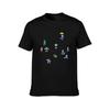 Lemmings in Aktion T-Shirt übergroß Kurzarm-T-Shirt Übergröße Kleidung sublime Trainingsshirts für Männer