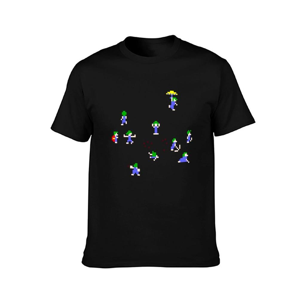 Lemmings in Aktion T-Shirt übergroß Kurzarm-T-Shirt Übergröße Kleidung sublime Trainingsshirts für Männer