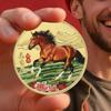 Year of the Horse Coin Fortune Blessing Commemorative Coin 2026 Year of the Horse Keepsake for Home Desktop Display Cabinet