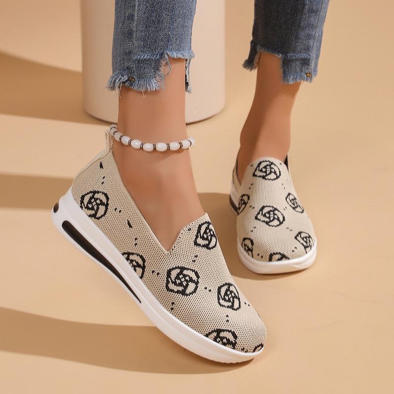 Summer New European and American Foreign Trade Large Size Single Shoes Women's Flat Bottom Thick Sole Wedge Heel Sports Style Casual Shoes