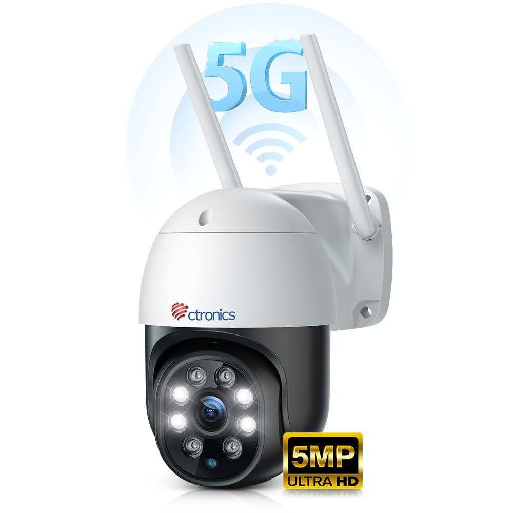 

5GW 5 Million Reinforced 5DBi Ctronics Security Camera Wireless Outdoor Surveillance Camera 5MP Metal Night Color Попередньо встановлена ​​функція Виявлення людини