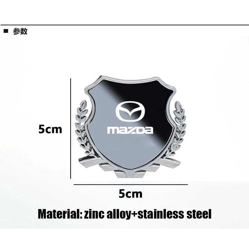 AAFD1 Metal Car Trunk Window Side Emblem Badge Decal Sticker For Mazda 3 6 CX5 2 CX3 CX9 MX5 RX8 Axela Demio Atenza MS