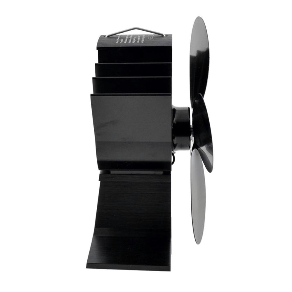 4 Blade Heat Powered Stove Fan Thermodynamic Fireplace Fans for Wood Log Burner Fireplace Silent Eco friendly Heat