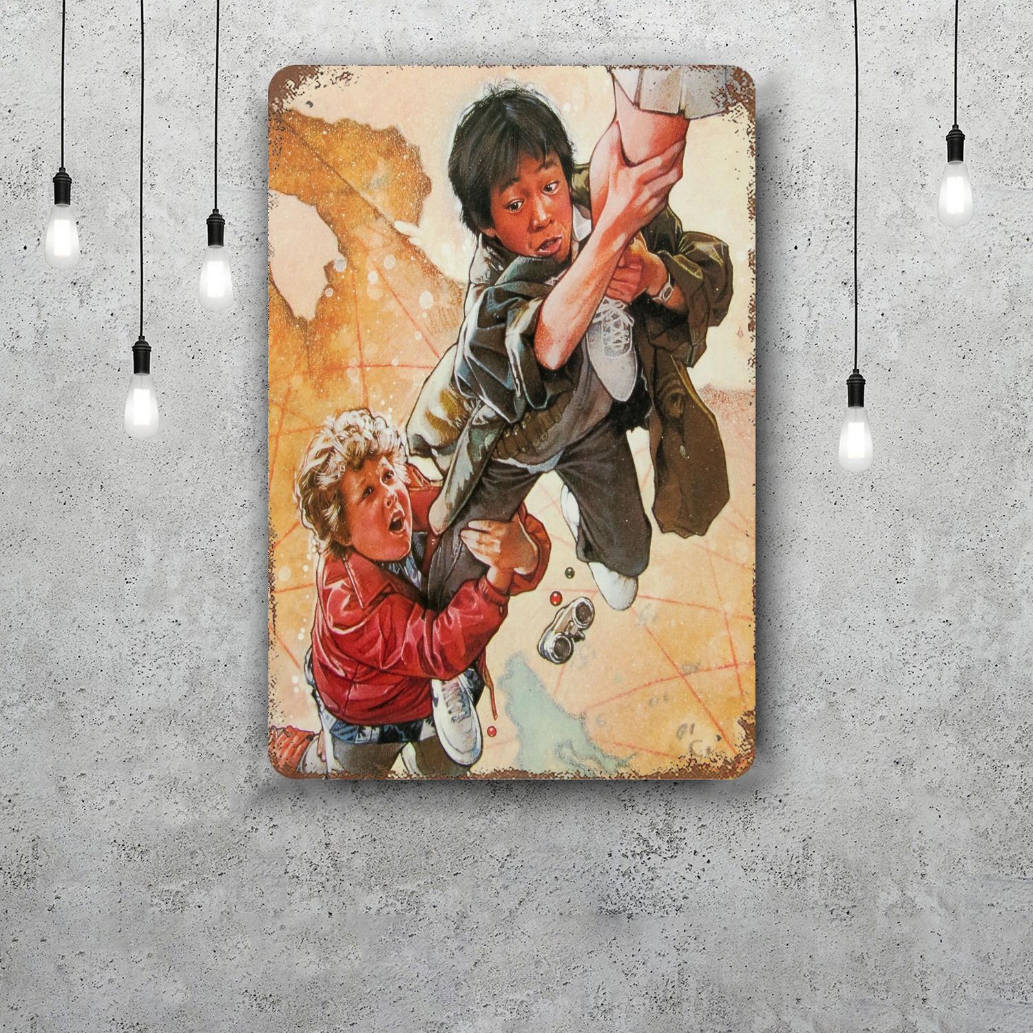 

goonies Funny Bar Metal Sign Retro Plaque Vintage Sign Alcohol Drinker Pub Club Man Cave Kitchen Wall Decoration 20x30cm（7.8x11.8inch）