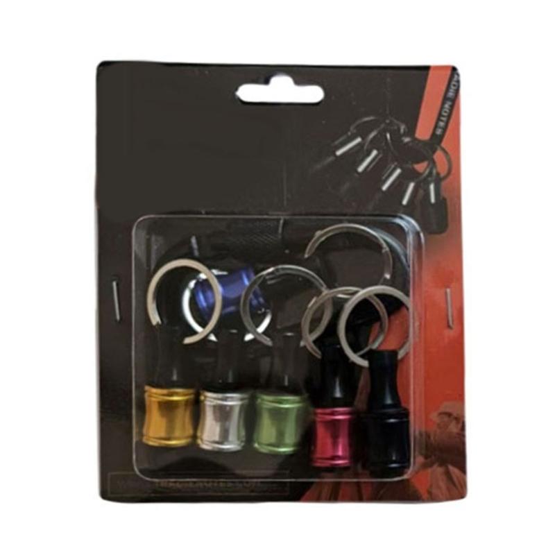 6Pcs Bit Holder Keychains Quick Release Portable Screwdriver Drill 1/4inch Easy Changes Hex Shank Tool Set for Driver