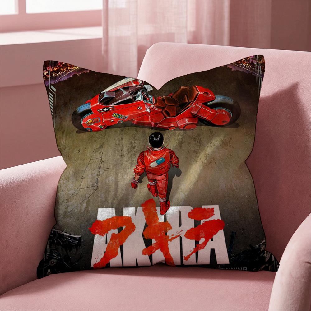 A-Akira ANIME Cushion Cover Multi-Scene Pillow Cover for Home & Car - Reversible, Soft & Durable for Daily Use