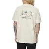 adidas T Shirts Men's Beige Crew Neck Moderate Straight Fit IS0287