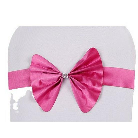 Hotel Chair Back Ribbon Bow Decoration for Weddings