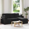 Black Sofa 198 x 134 x 80 cm Velvet