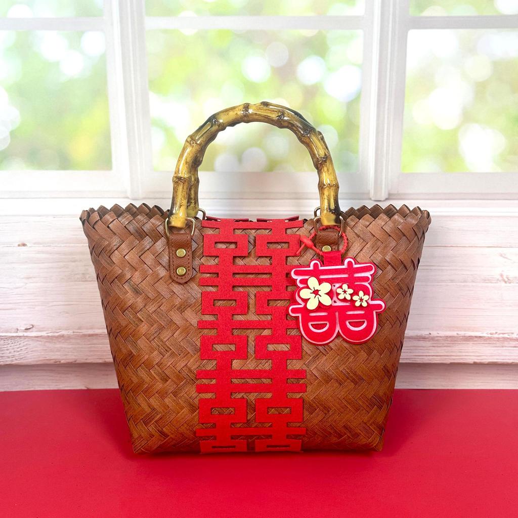 Bridesmaid Wedding Favor Candy Gift Woven Tote Bag