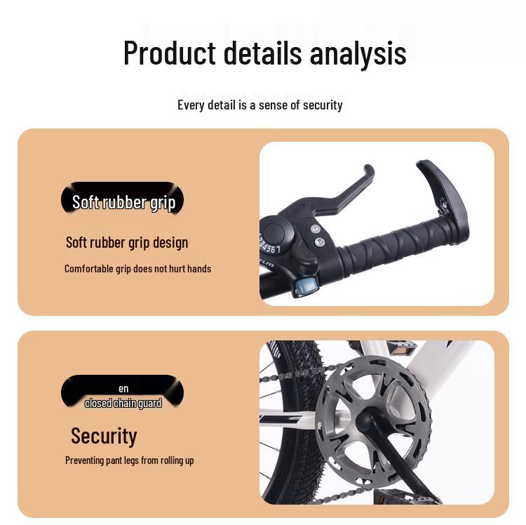 Children's Mountain Bike: Variable Speed, Disc Brake, Ages 6-12, Suitable for Boys, Girls, and Teens