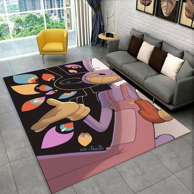 Cartoon Amizing Digtal Circus Pomni Non-Slip Area Rug for Living Room,Bedroom,Playroom,Carpet Floor Mat Home Decor Rug Kids Room