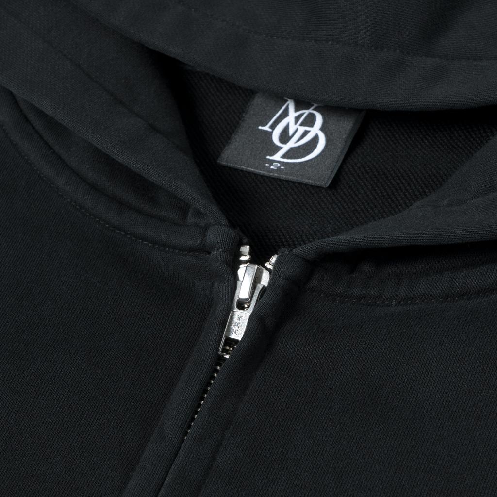 Nod Tired Harold Zip-Up Hoodie (Black)