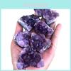 Кварц Натуральний Аметист Геода Друза Кристалічний Кластер Цілющий Зразок Декор