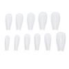 500pcs Artificial Long Nail Tips Transparent Fake Nail Extension Tips Wearable Nail Tips