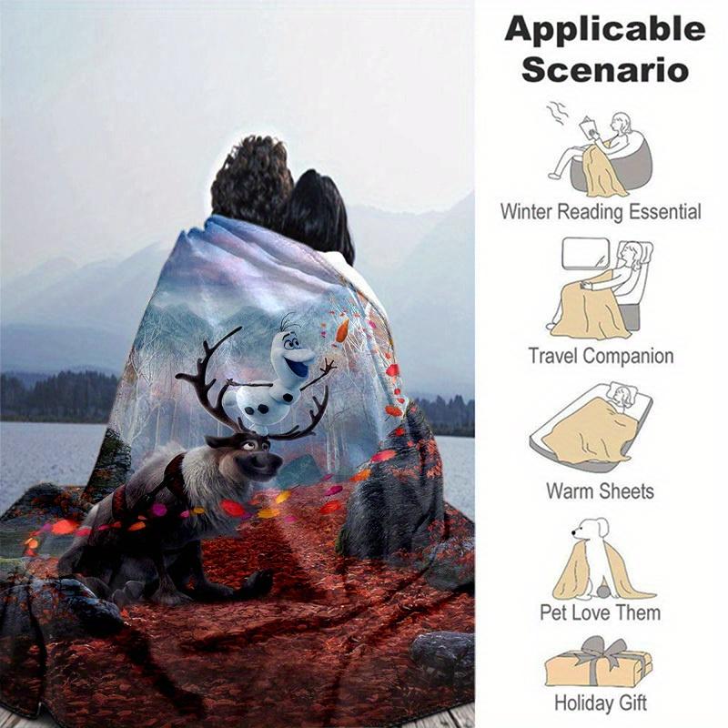 1pc. Autumn Adventure Reindeer and Snowman Plush Toy, Perfect for Home Decor, Office Blanket, Outdoor Gift (80-120 Characters)